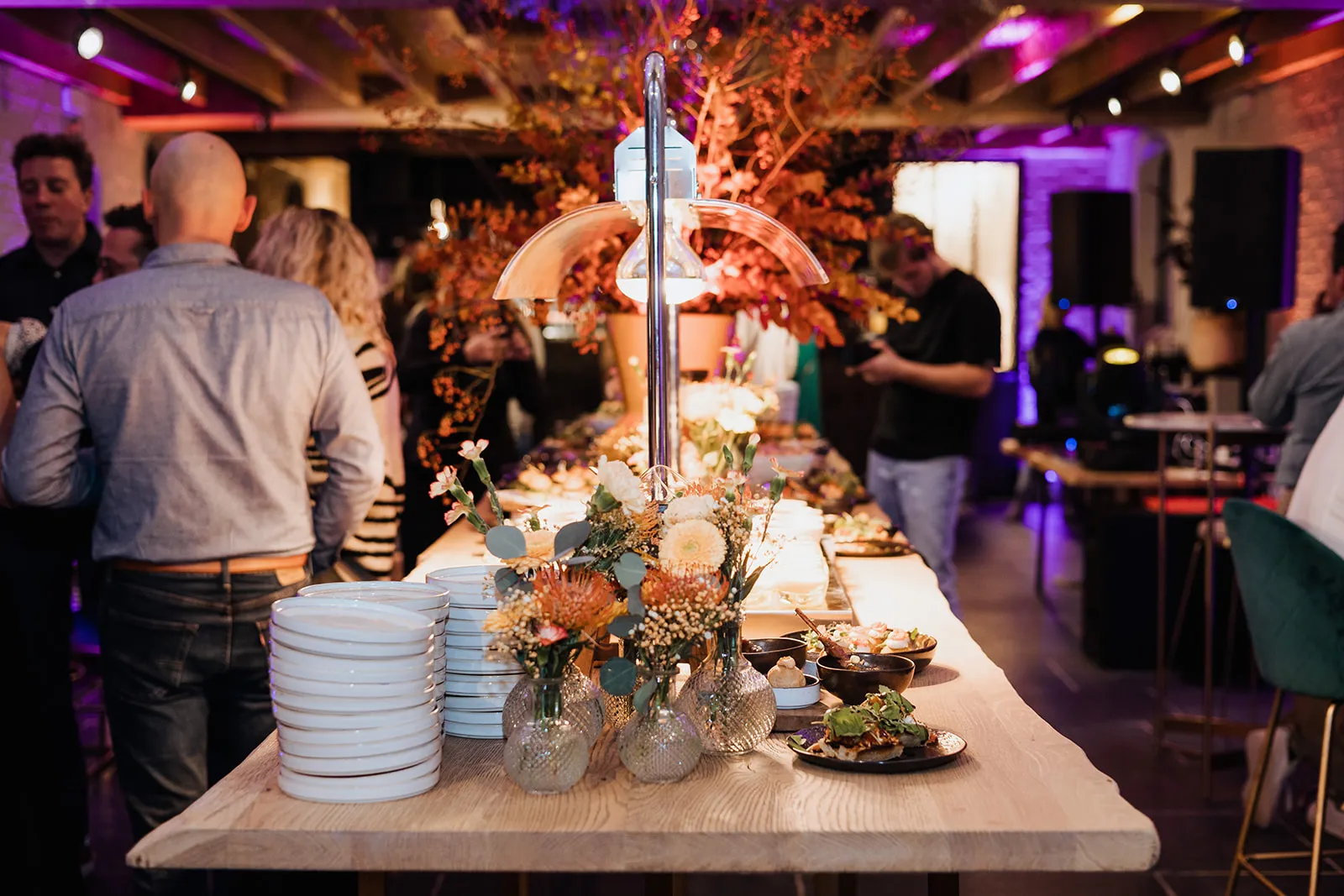 Culinaire receptie met hapjes door HEAT op de landelijke locatie Speghelhof